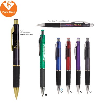 Quasar Translucent Black Gripper Pen